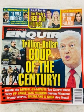 National Enquirer Trillion-Dollar Coup of the Century gossip Magazine